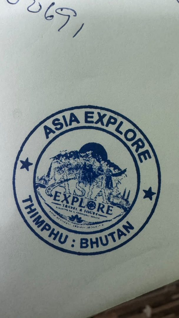 Asia Explore round seal — Rubber Seals project by Image Arts Bhutan