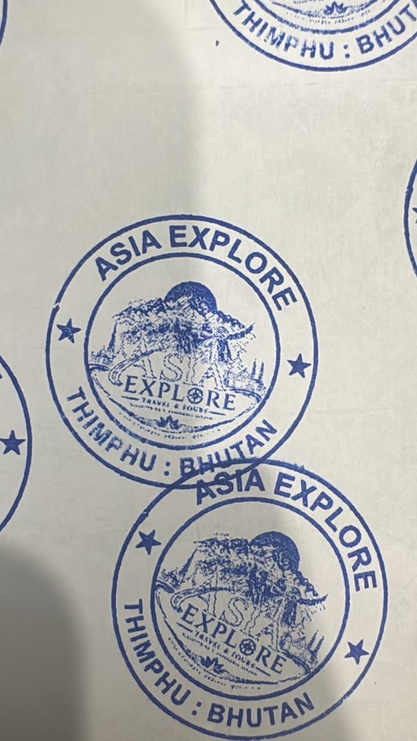 Asia Explore impression sheet — Rubber Seals project by Image Arts Bhutan