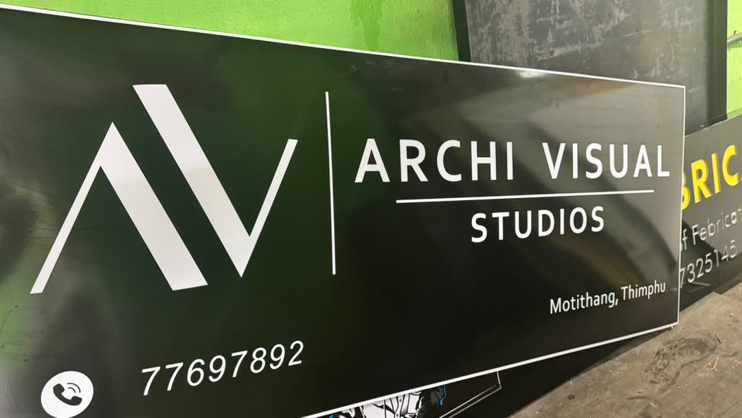 Illuminated Archi Visual Studios signboard produced by Image Arts