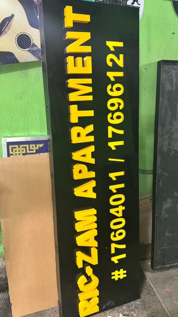 Apartment and construction project signboard fabricated by Image Arts