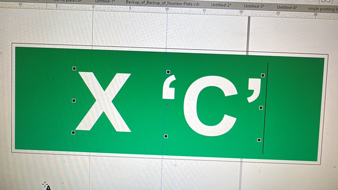 X 'C' reflective directional sign — Signage project by Image Arts Bhutan